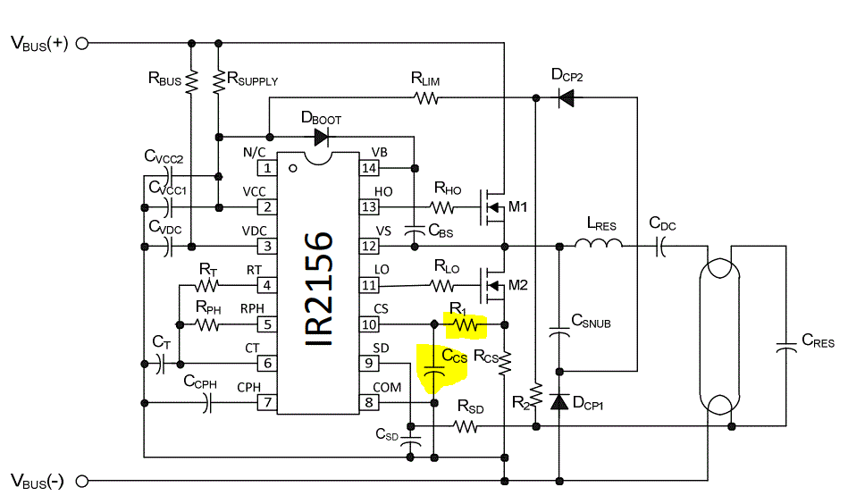 Ir2151 схема включения