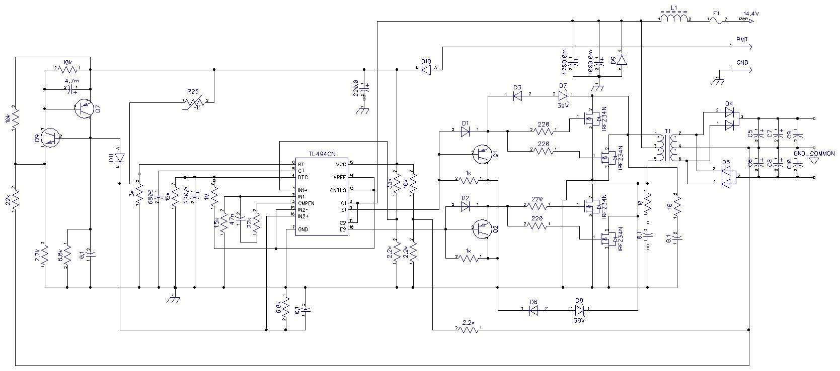 Fp5001 схема инвертора