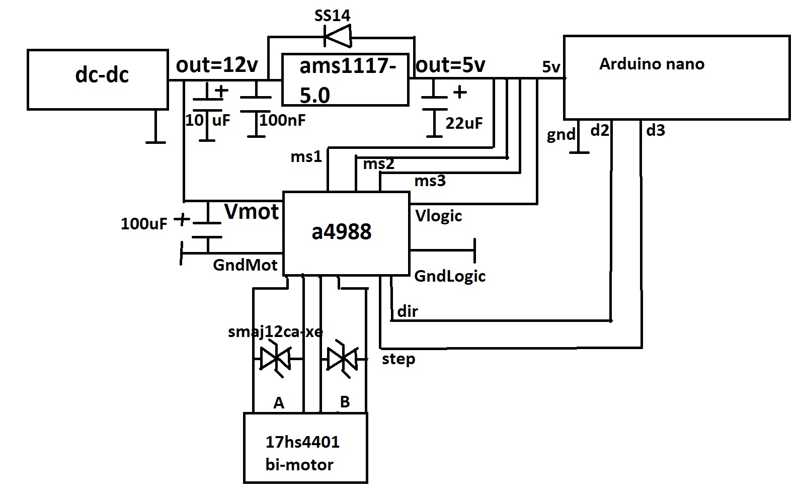 Asm1117 схема включения