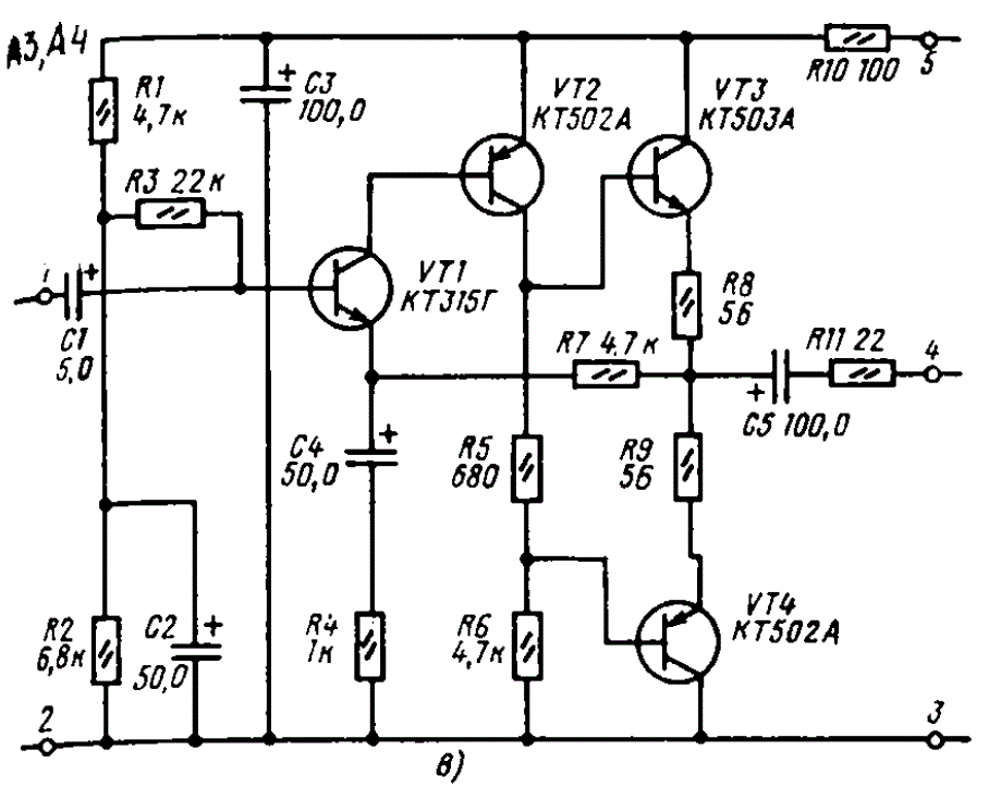 Простые схемы для радиолюбителей. Схема УНЧ на транзисторах кт315. Предусилитель УНЧ на транзисторах. Схемы УНЧ на кт315. Схема усилителя для наушников на транзисторах кт315.