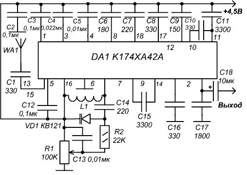 Кс1066ха1 схема включения