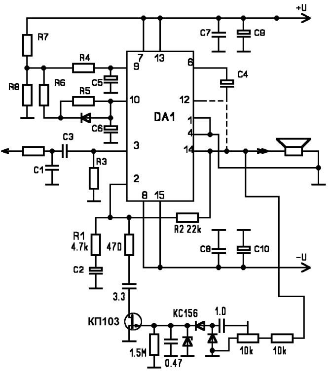 Tda7294 схема усилителя