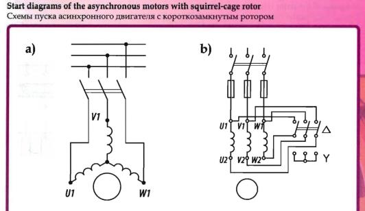 Асинхронный двигатель схема звезда треугольник