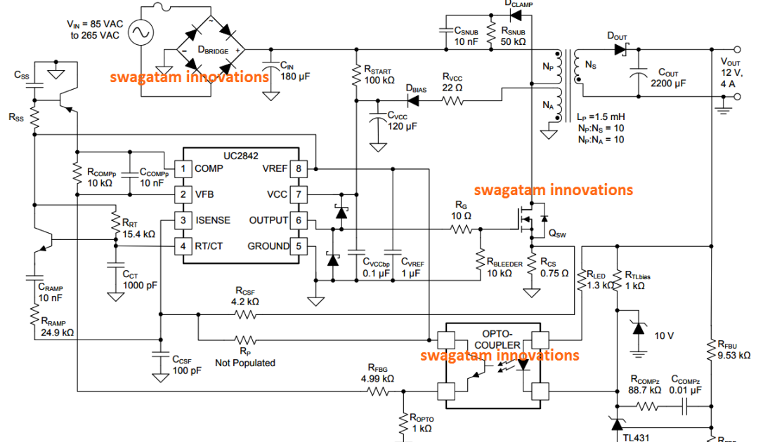 Uc3843b характеристики схема подключения