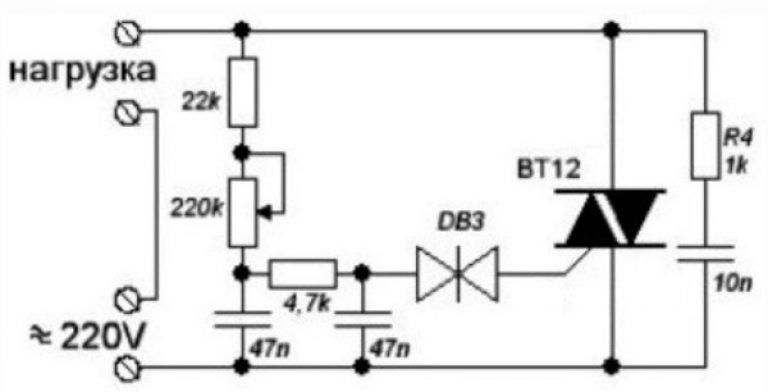 Схема регулятор оборотов коллекторного двигателя 220в своими руками