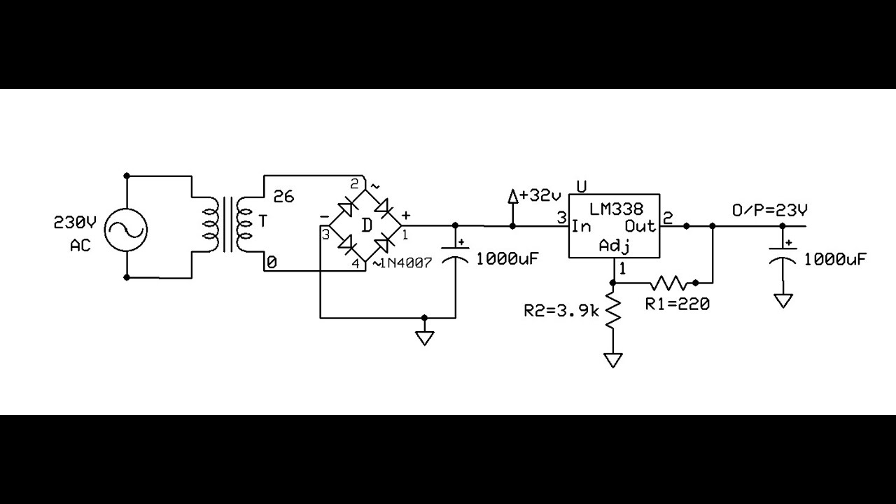 Lm338 схема включения