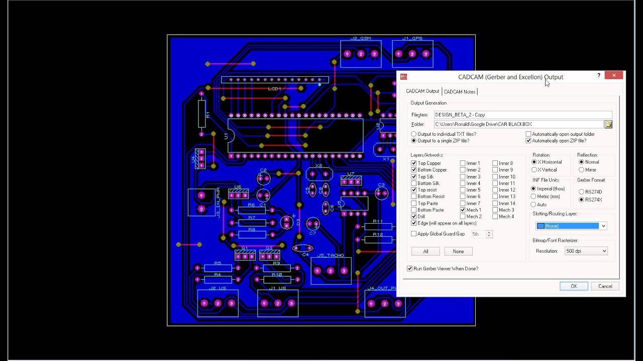 Как перевести gerber файлы в формат pcb