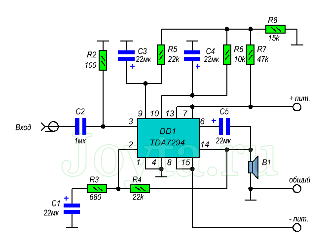 Тда 7294 схема