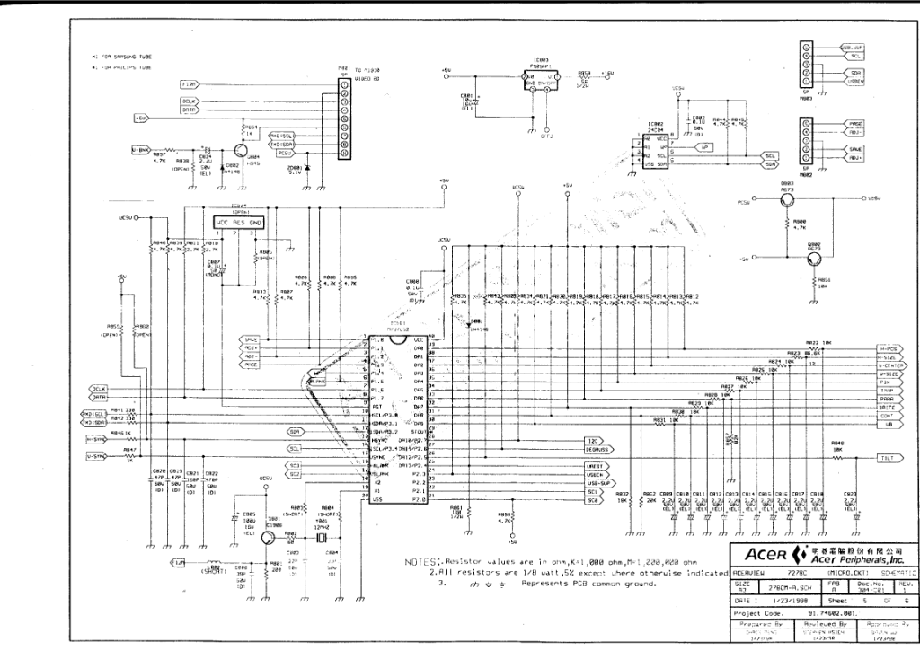 Acer gd245hq схема