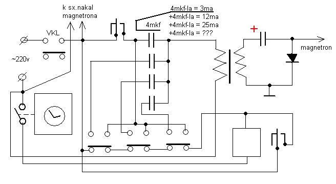 Магнетрон схема включения