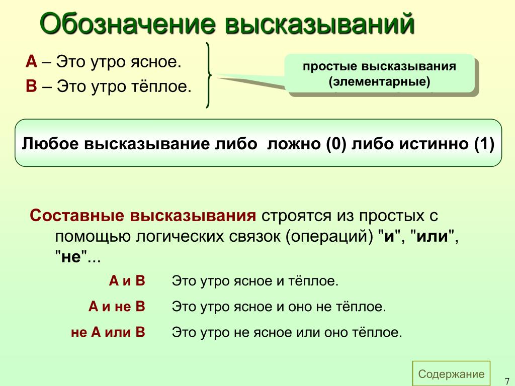 Обозначение слова операция. Обозначение высказываний. Обозначение цитаты. Обозначения выражений. Высказывания обозначаются.