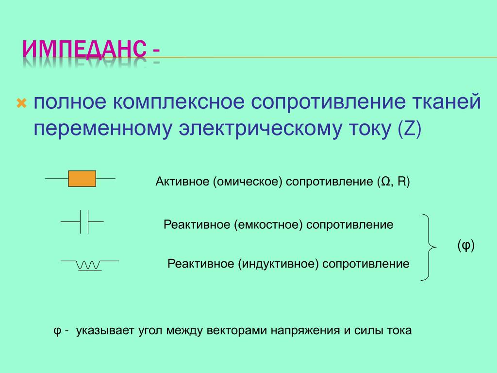 Емкостное и индуктивное сопротивление презентация