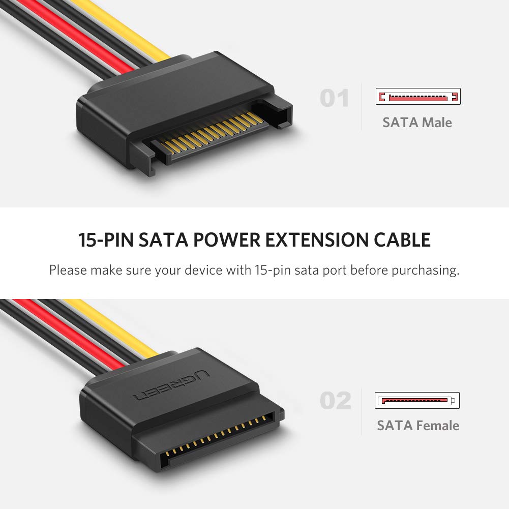 Какая сата. Ugreen SATA кабель. SATA Power 15 Pin распиновка. Разъем питания сата распиновка. Разъём SATA 15p.