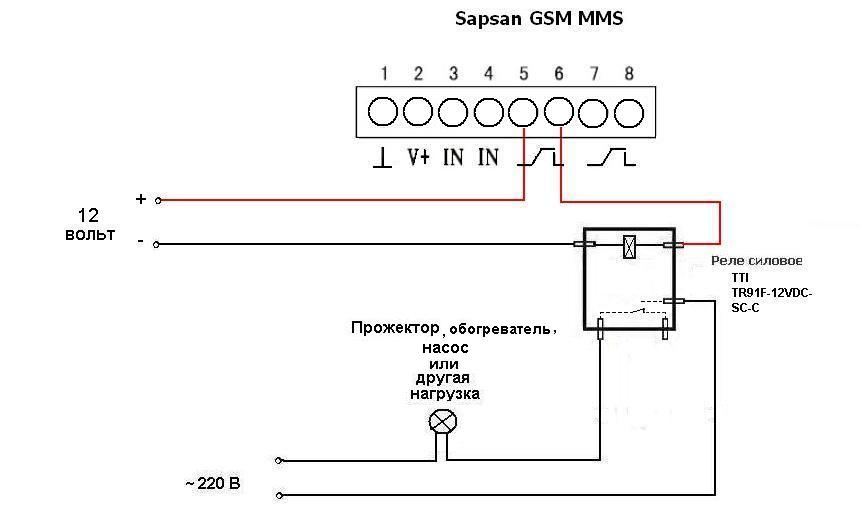 Тгу 005 схема подключения