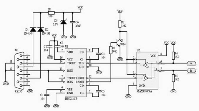 Переходник rs485 usb схема