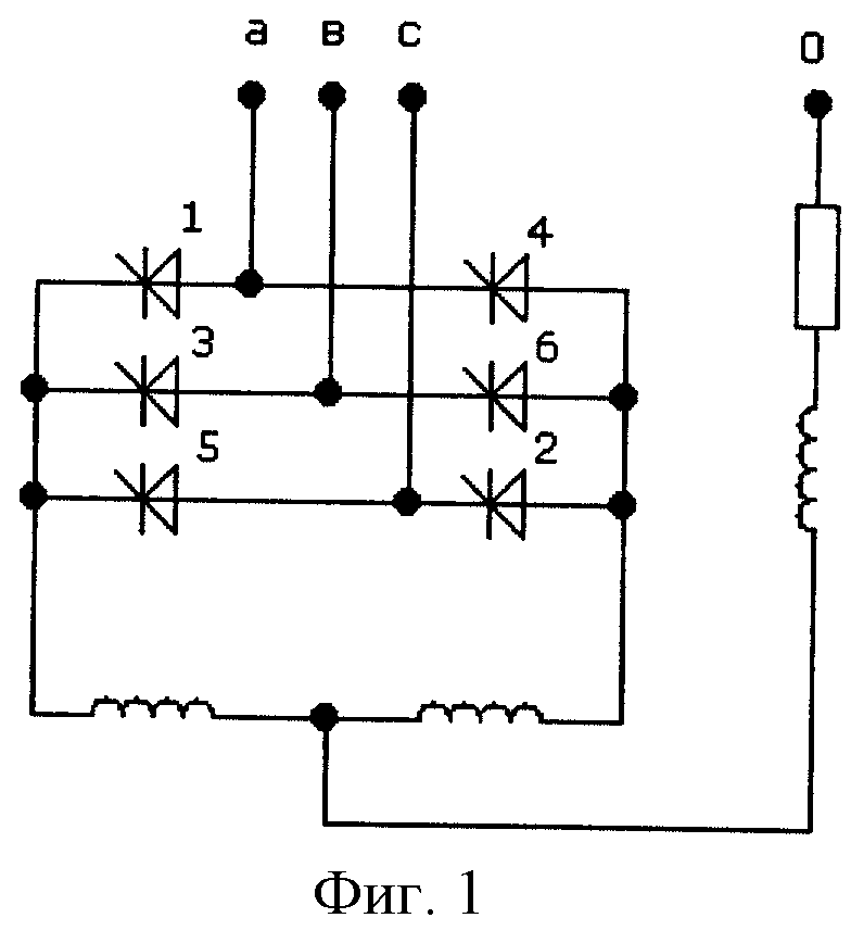 Схема тиристорного преобразователя