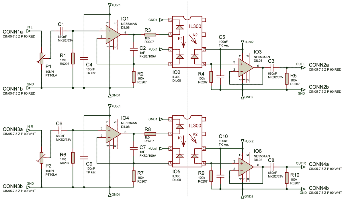 Ne5534 усилитель схема