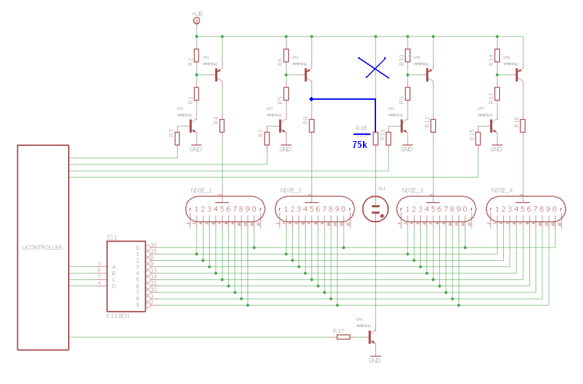 Pcf8583p схема часов