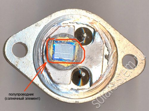 Солнечная батарея из старых транзисторов