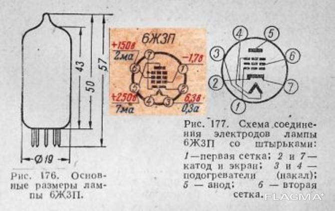 Радиолампа 6е5с схема включения