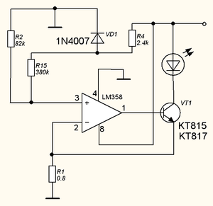 Lm358 регулятор тока схема