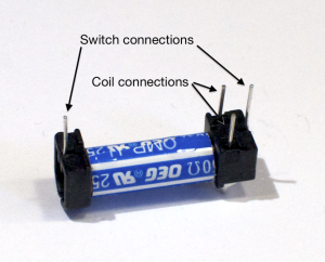Relay connection pins