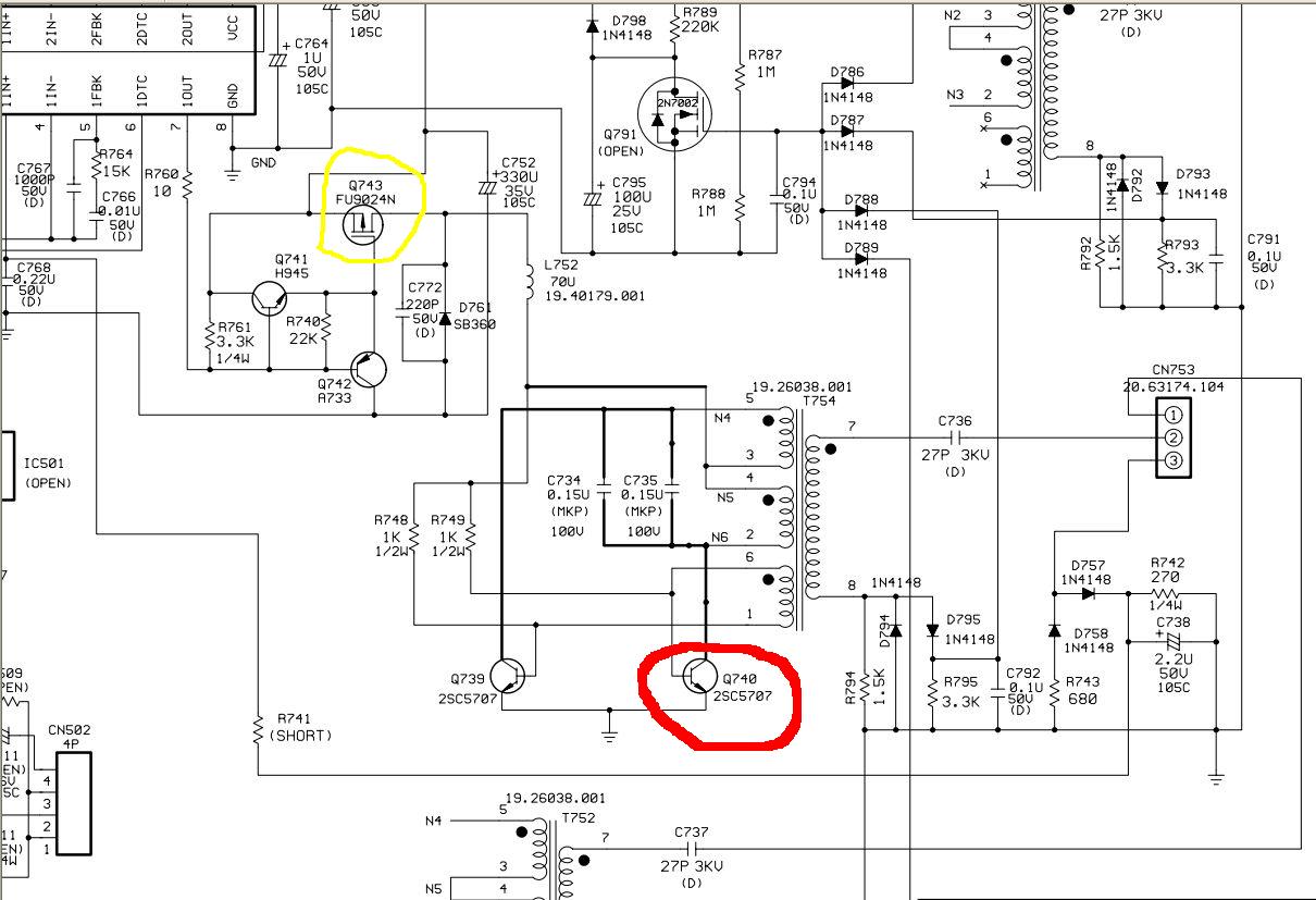 Схема блока питания viewsonic vx2235wm