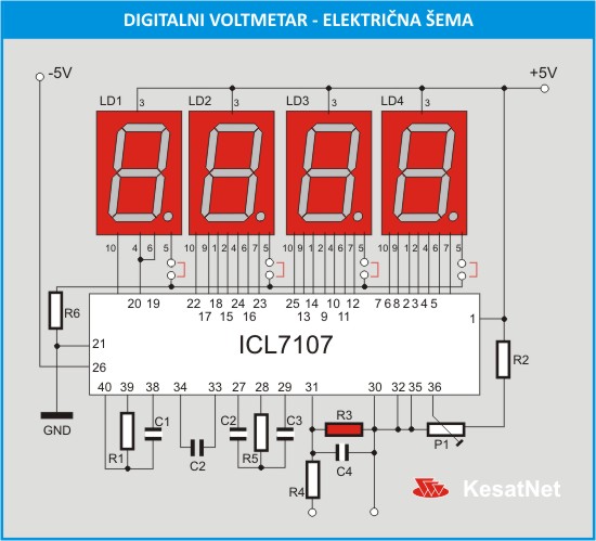 Схема вольтметр на кр572пв2