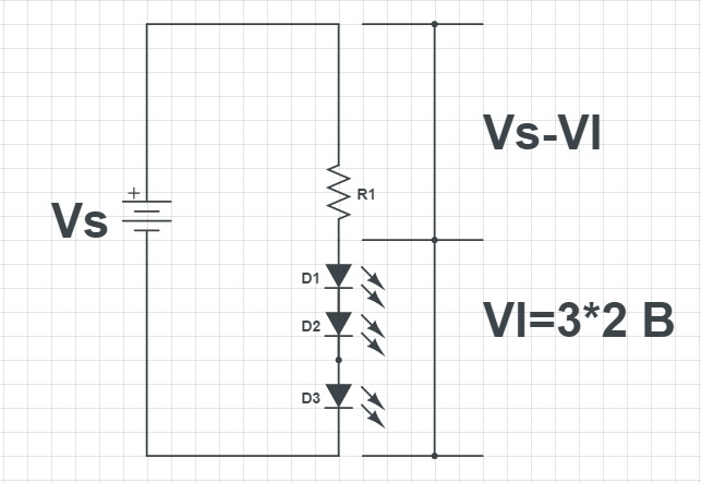 Последовательное соединение расчет резистора
