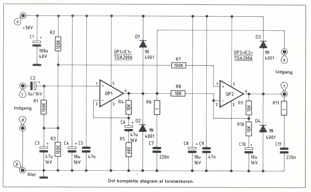 Tda1220b схема включения