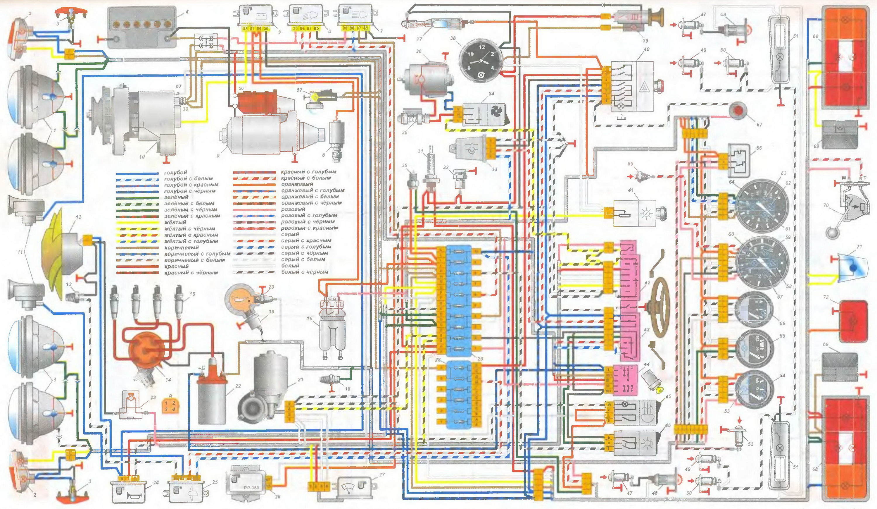 Схема ваз 21. Электросхема ВАЗ 2106. Схема электрооборудования ВАЗ 2106 цветная. Схема Эл проводки ВАЗ 2106 карбюратор. Схема проводки ВАЗ 06.