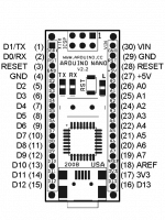 Arduino Nano V2.2 - распиновка