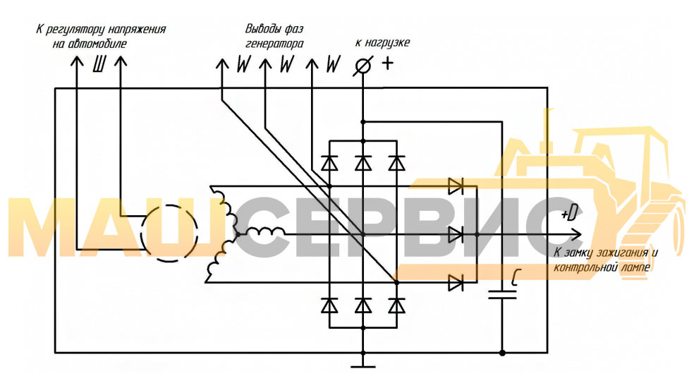 Схема реле регулятора мтз