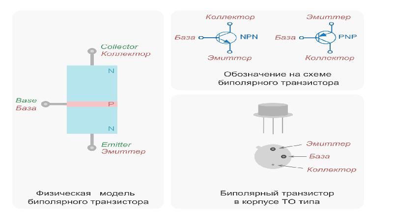 Коллектор транзистора на схеме