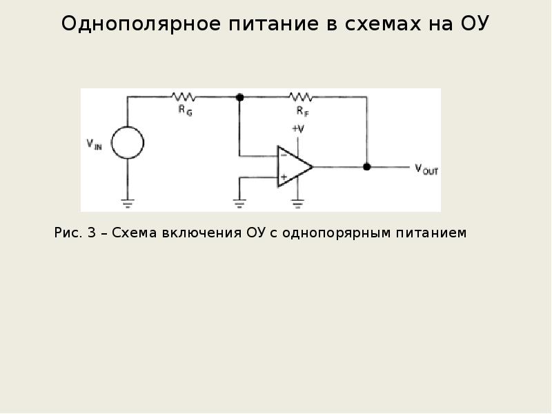 Схемы включения оу