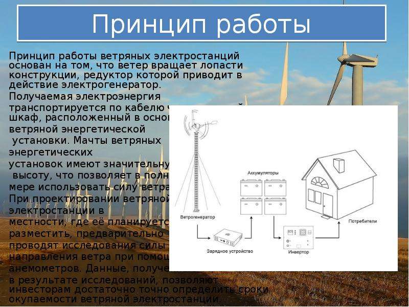 Устройство ветрогенератора схема и принцип работы