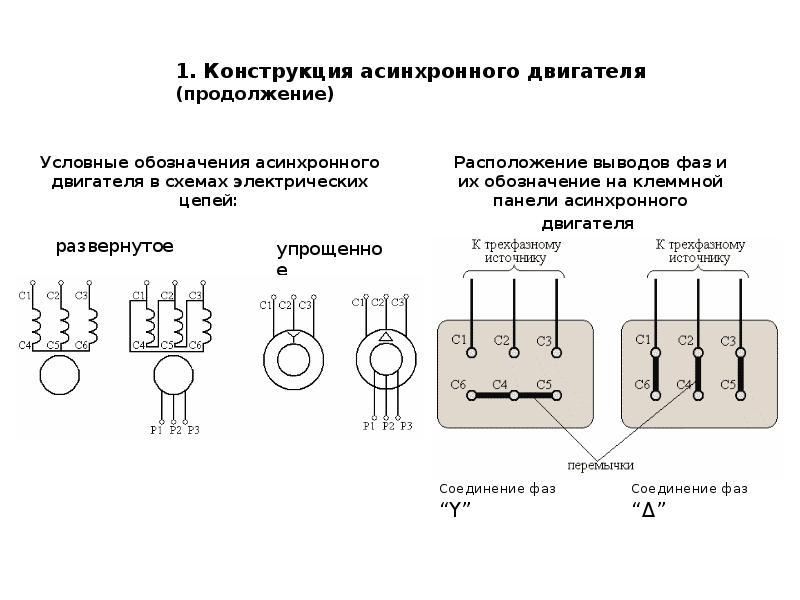 Что означает кружок на схеме в месте подключения вывода устройства