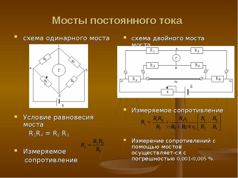 Схема моста уинстона