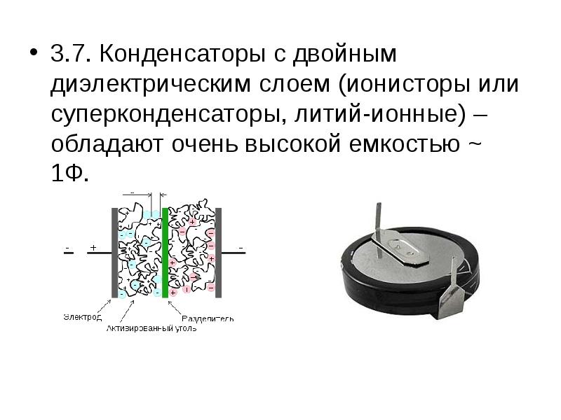 Конденсатор состоит из