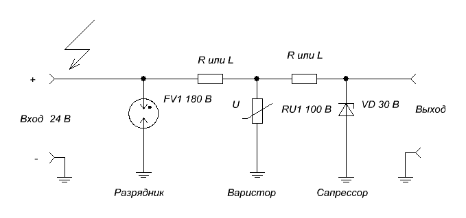 Защита блока питания от перенапряжения на выходе схема