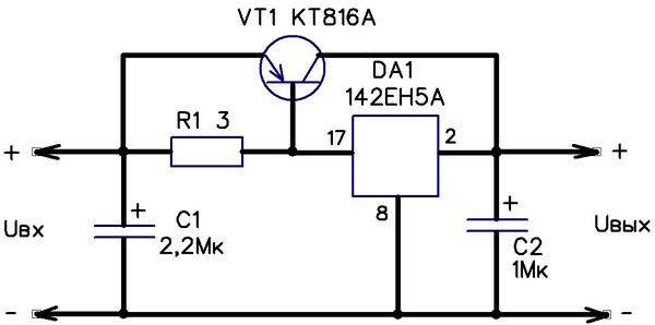 Схема подключения крен5а