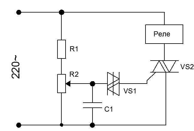 Защита от повышенного напряжения в сети 220 вольт схема