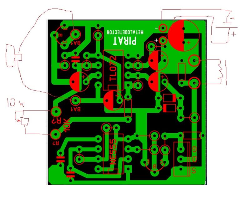 Печатная плата пират схема электрическая металлоискатель