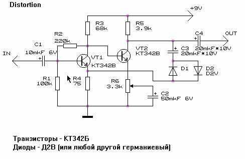 Гитарные примочки схемы