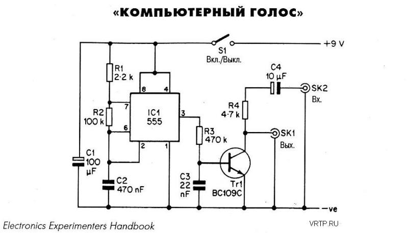 Схема беспроводного дверного звонка на батарейках