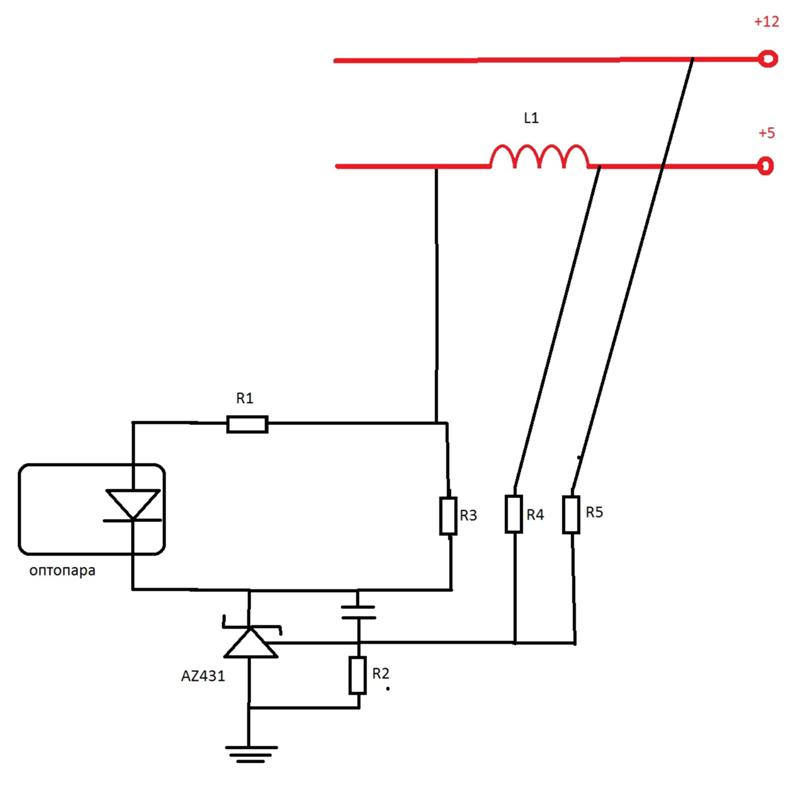 Схема подключения оптопары