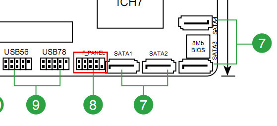 Схема usb порта на материнской плате