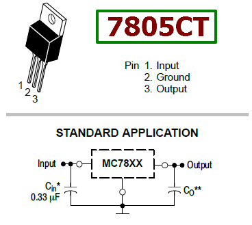 Mc7805ct характеристики схема подключения