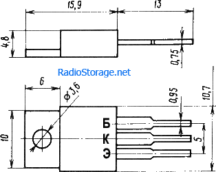 КТ819 (А...Г), 2Т819 (А2...В2) размеры и цоколевка