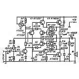 Схема УМЗЧ на транзисторах  с электронной защитой (20Вт)